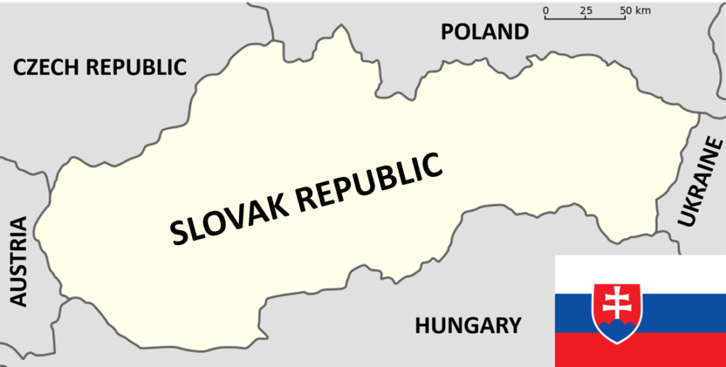 Map of Slovakia