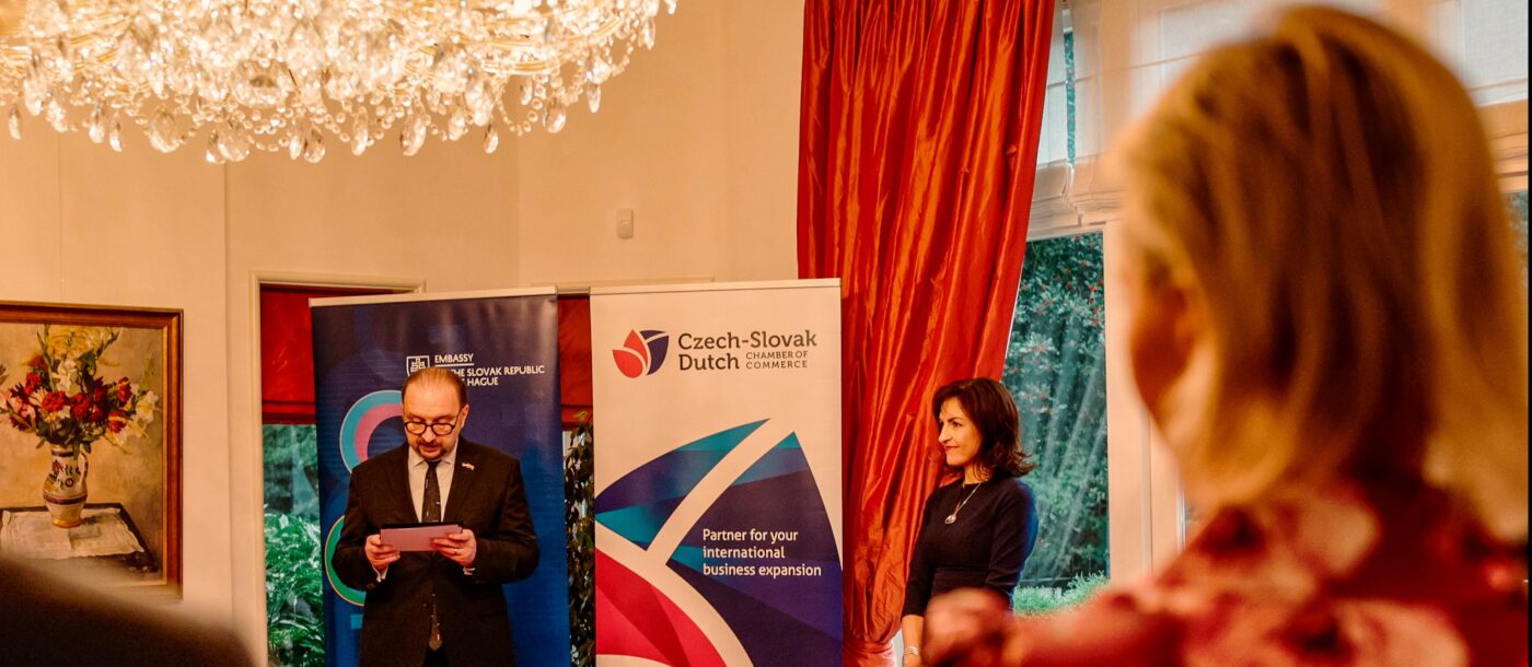 Picture from a reception at the Slovak Embassy in The Hague